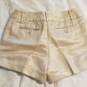 New York & Company Shorts - Tailored metallic gold shorts New York & Company Shorts - Tailored metallic gold shorts